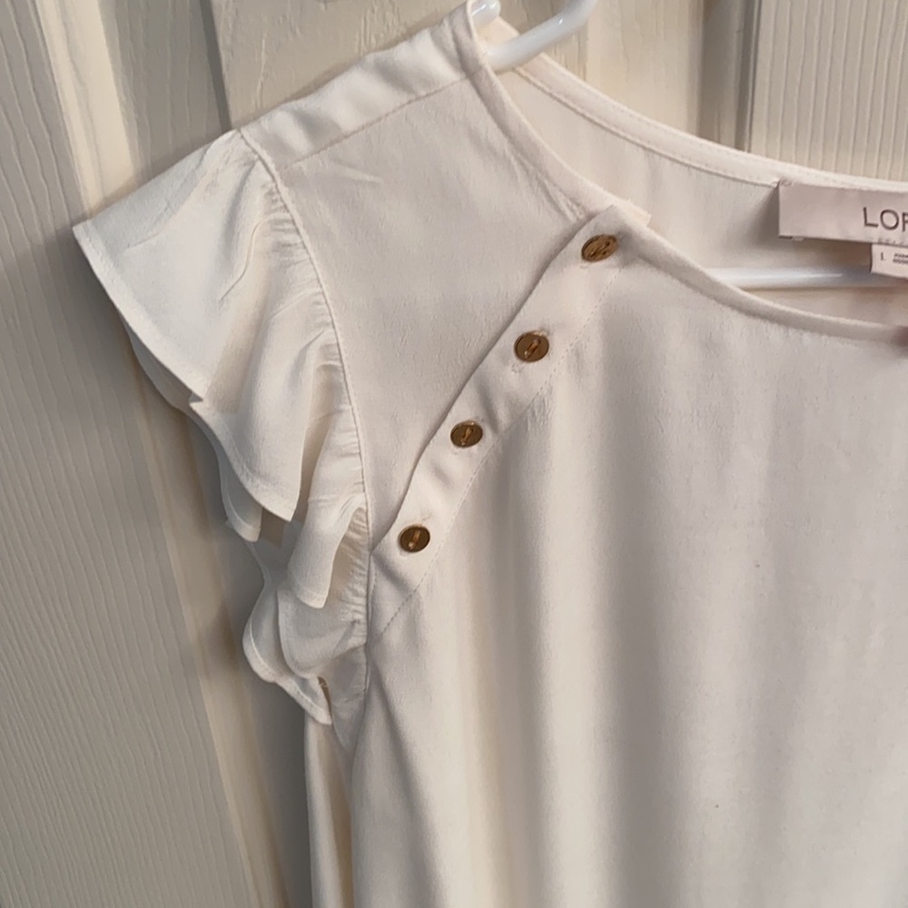 Loft Ruffle Sleeve Blouse - Large - Picture 3 of 13